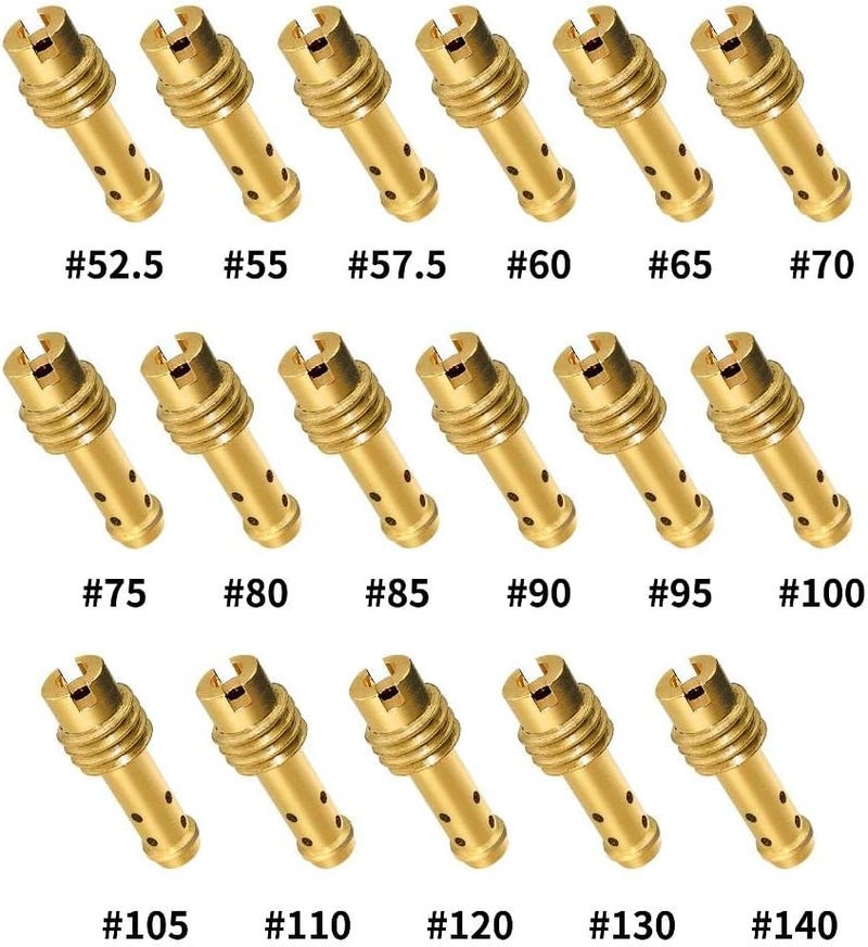 Strongthium Pilot Jet Slow Jet Kit for Mikuni VM TM Carburetors VM22/210 52.5# ~ 140# - Image 2